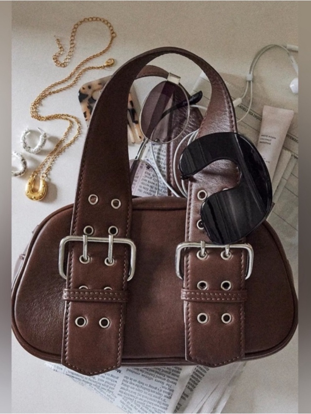Free People Say Yes mini bag in Espresso ❤️ NWT